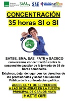 Nos movilizamos en defensa de la jornada de 35 horas semanales en la Sanidad Andaluza.