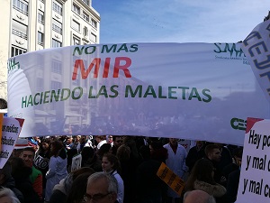 Los médicos de Málaga también estuvimos ayer en Madrid luchando por vuestros derechos perdidos