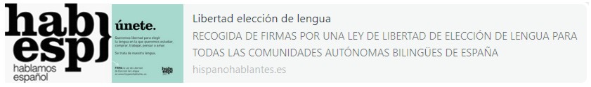 Libertad de elección de lengua