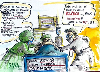 Concentración por la Agonía de la Atención Primaria de Andalucía