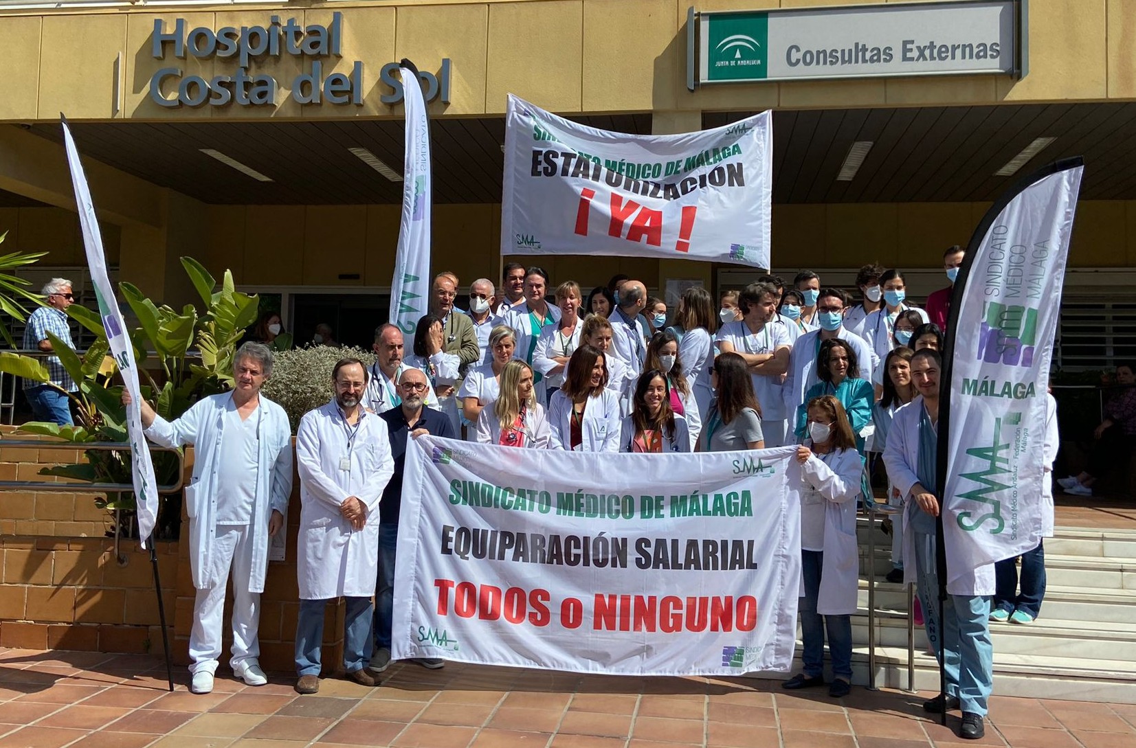 El SAS discrimina a más de 250 médicos del Hospital Costa del Sol al no equiparar su salario