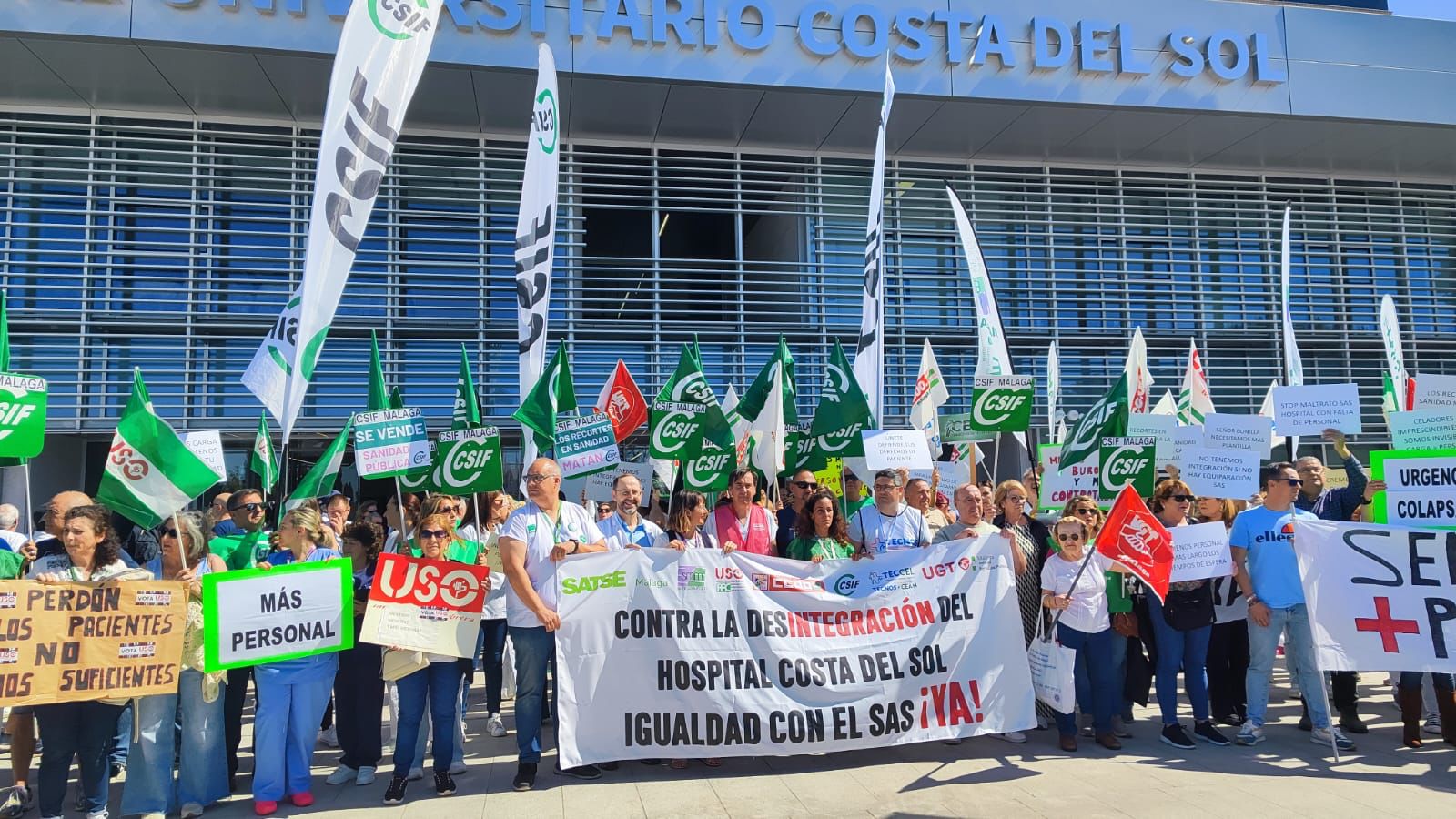 La Junta de Personal del Hospital Costa del Sol denuncia un trato discriminatorio frente al resto de hospitales del SAS