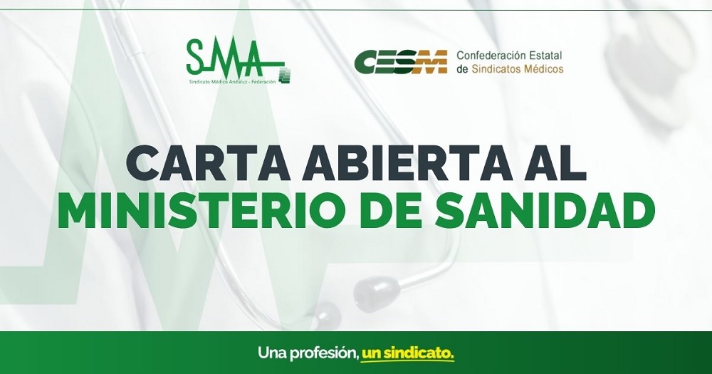 Carta abierta al Ministerio de Sanidad