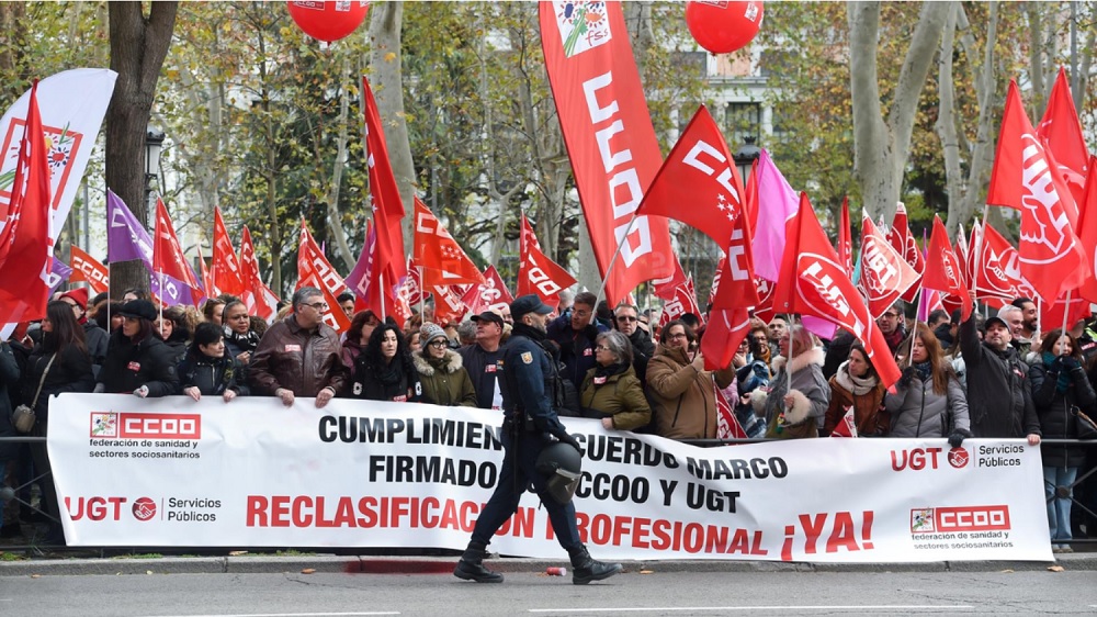 Los profesionales sanitarios de todo el país, llamados a movilizarse contra el Estatuto Marco