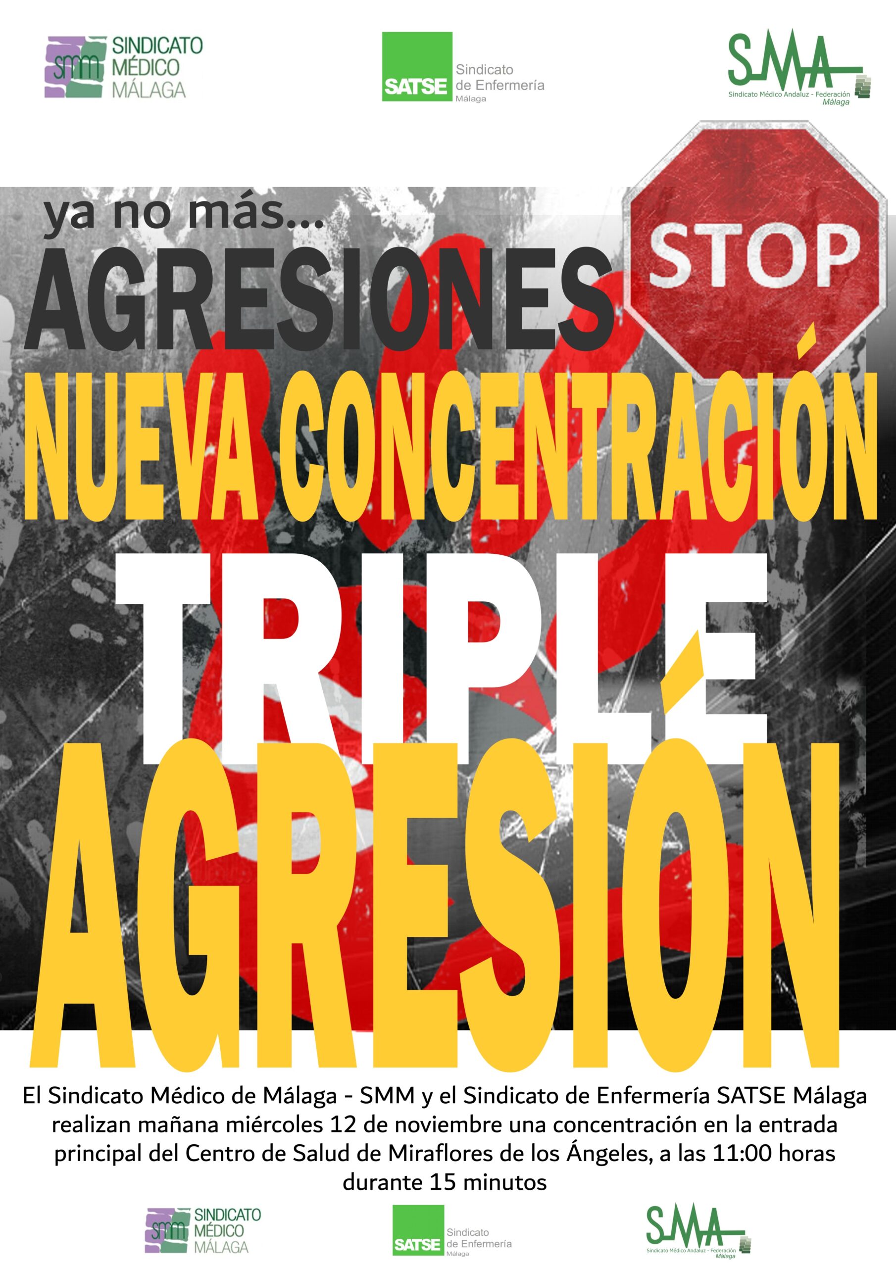 Nueva concentración por Triple Agresión miércoles 12 noviembre
