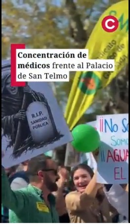 Cerca de 150 médicos de Málaga acuden a la manifestación en Sevilla contra el Estatuto Marco: «Nos sentimos totalmente explotados»