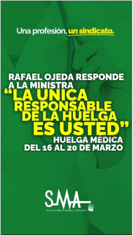 Rafael Ojeda responde a la Ministra