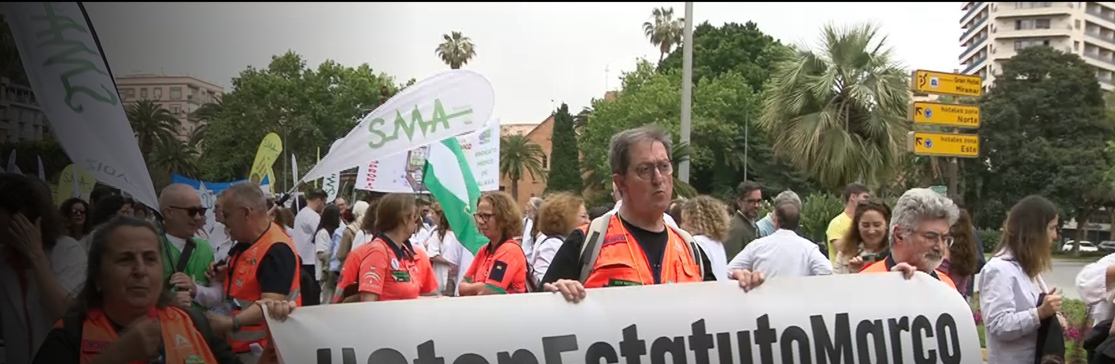Médicos de toda Andalucía se manifiestan en Málaga contra el Estatuto Marco