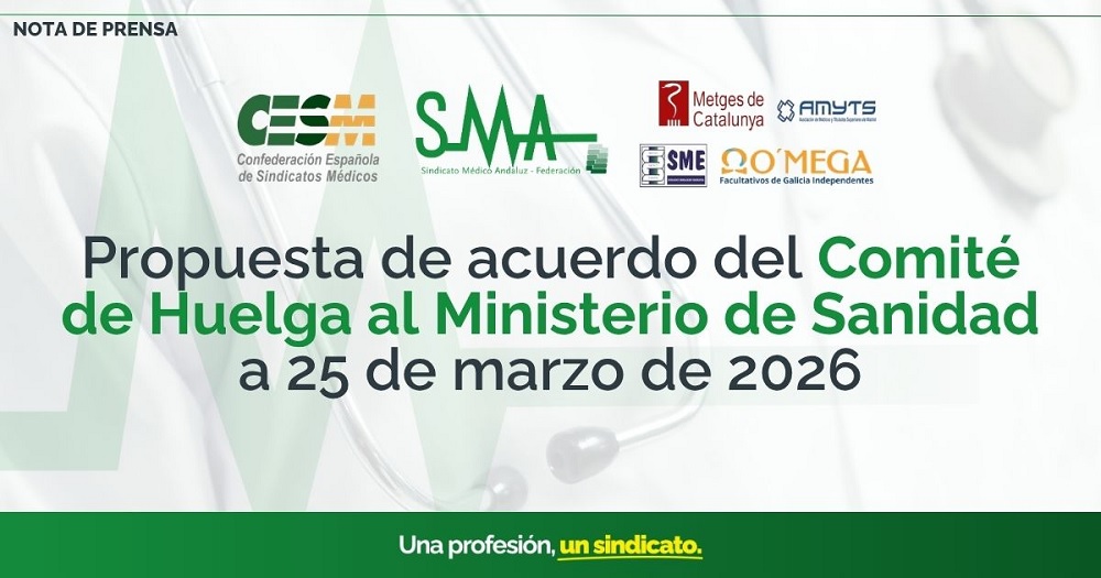 Propuesta de acuerdo del Comité de Huelga al Ministerio de Sanidad (25 de marzo de 2026)